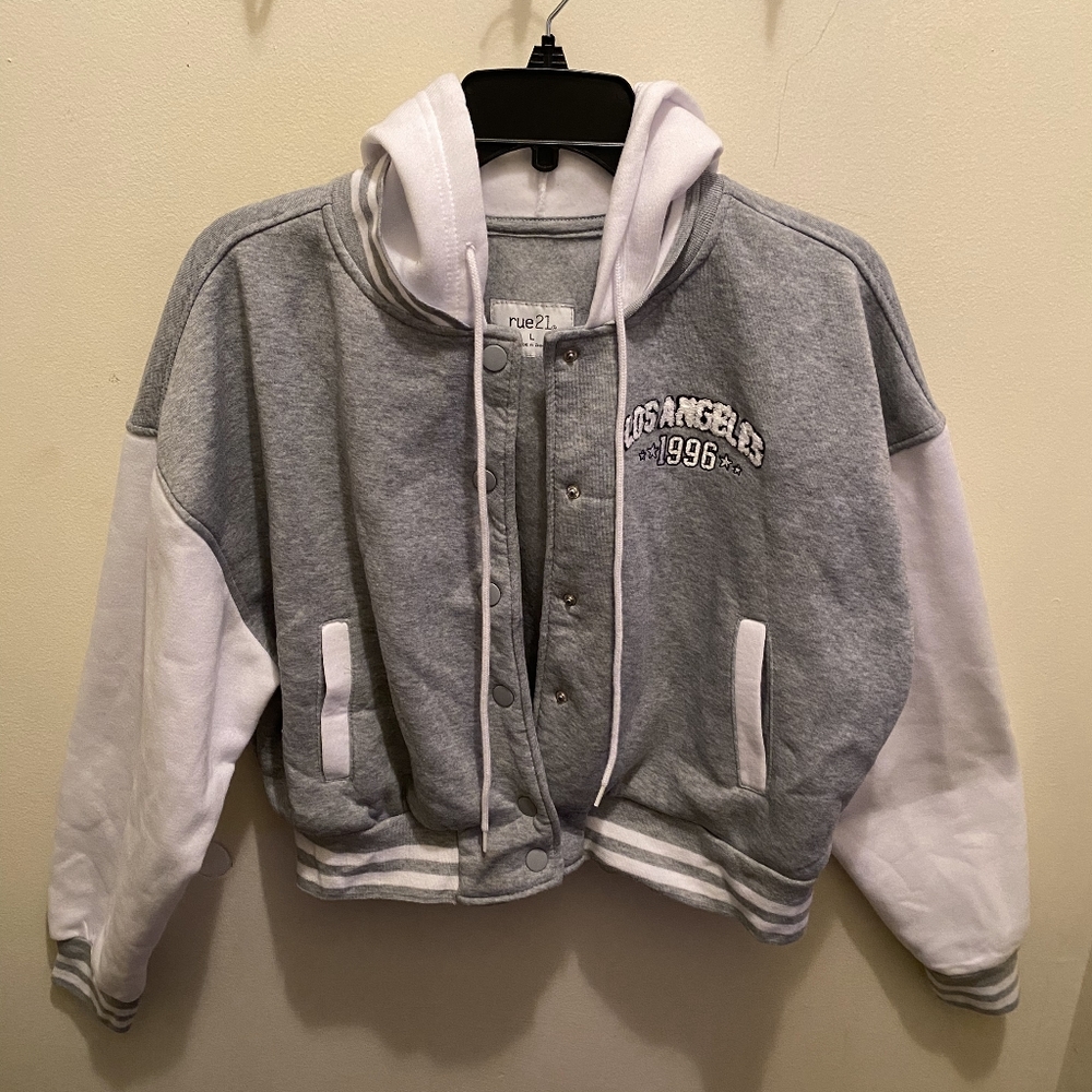 Gray and White Los Angeles 1995 Jacket